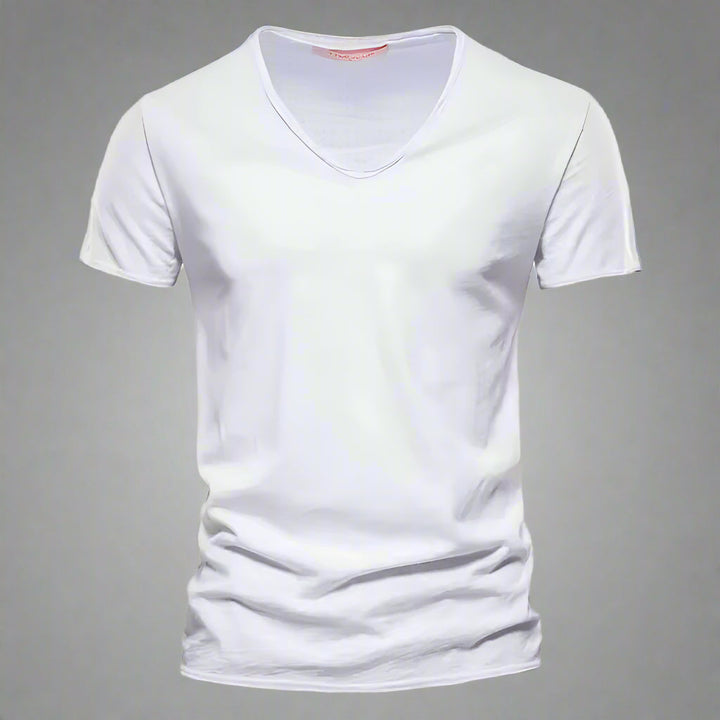 Riviera | Raw Edge Scoop Neck Men's T-Shirt