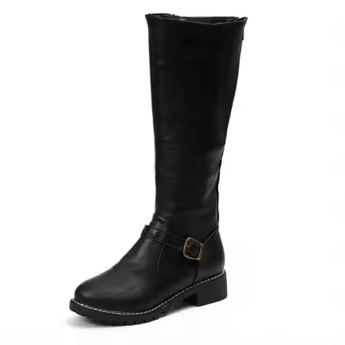 Sloane | Women's Knee High Boots Leather Buckle