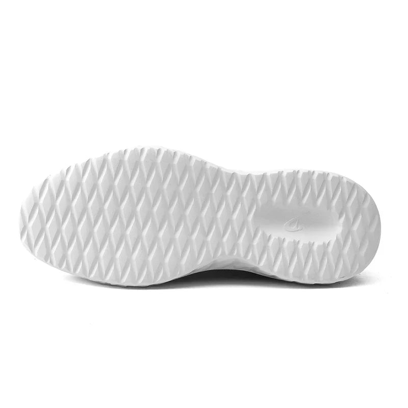 Halton | Knit Mesh Low-Top Men's Sneakers with Leather Trim Detail