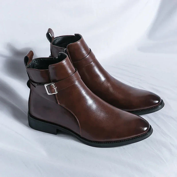 Dante | Men's Chelsea Boots Zip Buckle Dress Ankle