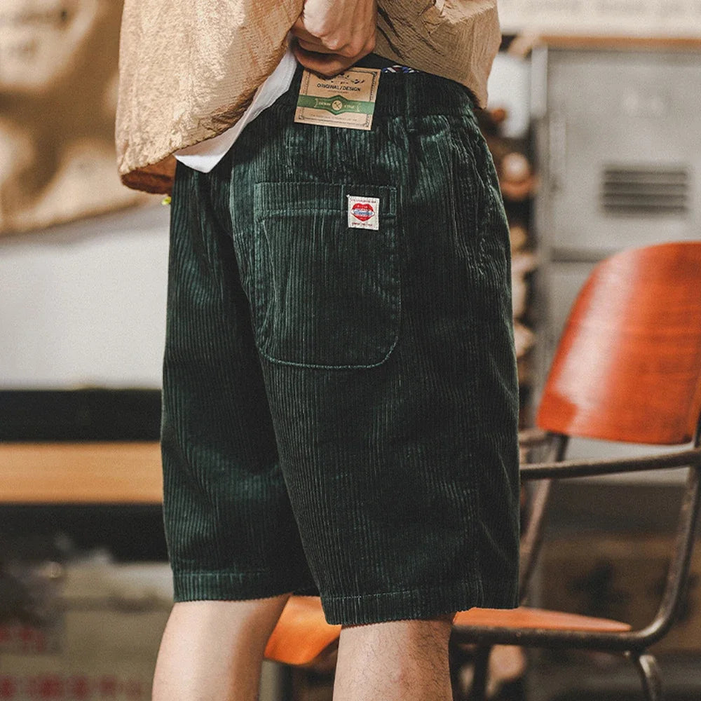 Cord | Corduroy Drawstring Relaxed Mens Short