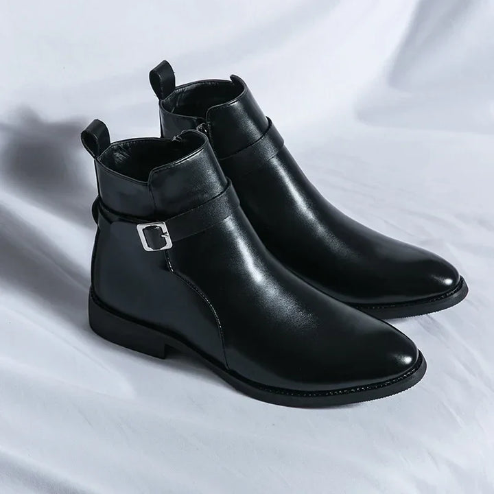 Dante | Men's Chelsea Boots Zip Buckle Dress Ankle