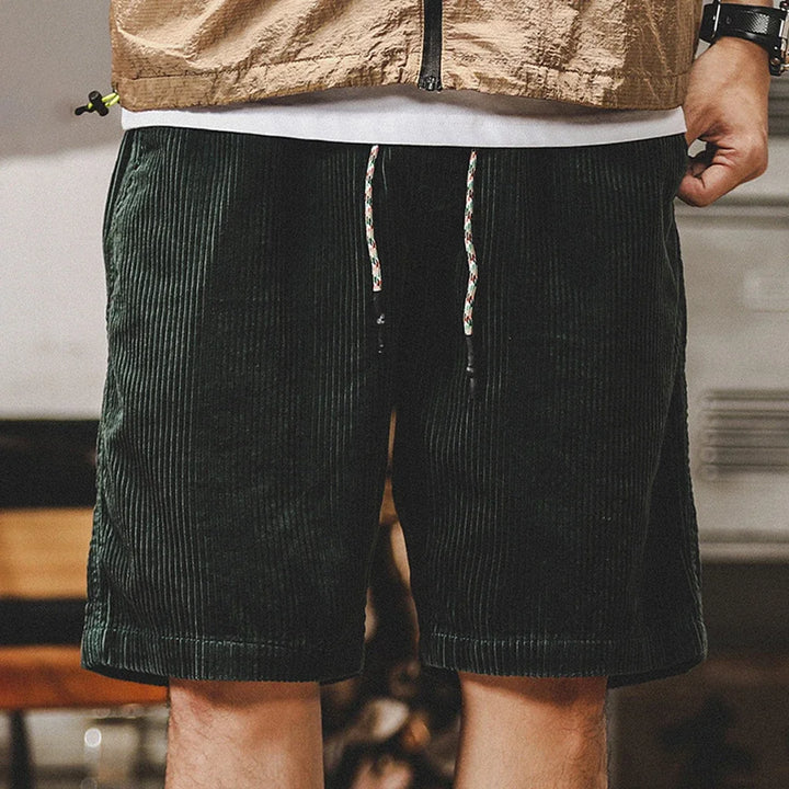 Cord | Corduroy Drawstring Relaxed Mens Short