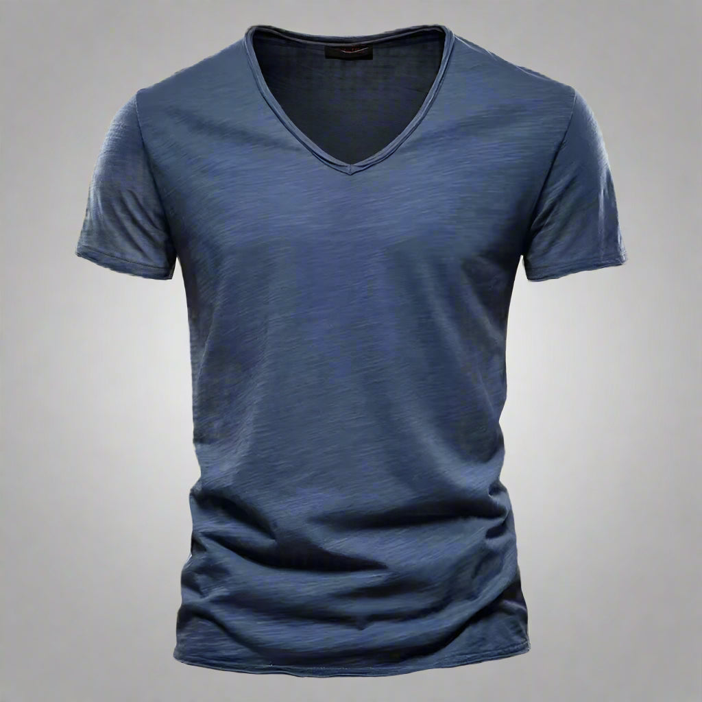 Riviera | Raw Edge Scoop Neck Men's T-Shirt