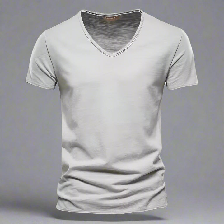 Riviera | Raw Edge Scoop Neck Men's T-Shirt