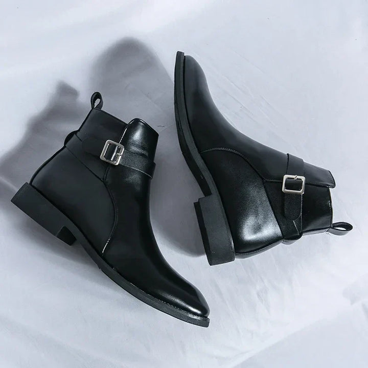 Dante | Men's Chelsea Boots Zip Buckle Dress Ankle