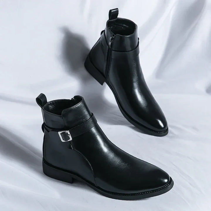 Dante | Men's Chelsea Boots Zip Buckle Dress Ankle
