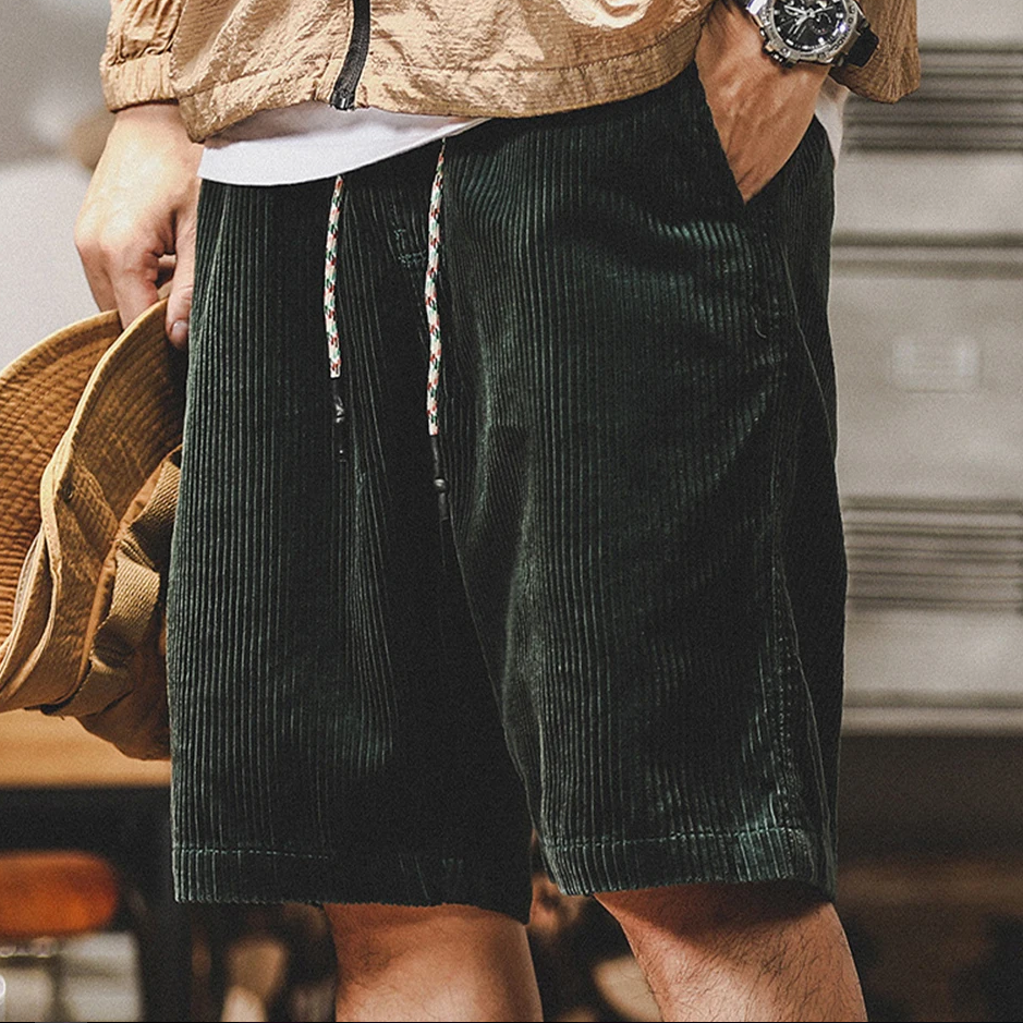 Cord | Corduroy Drawstring Relaxed Mens Short