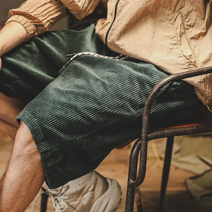 Cord | Corduroy Drawstring Relaxed Mens Short