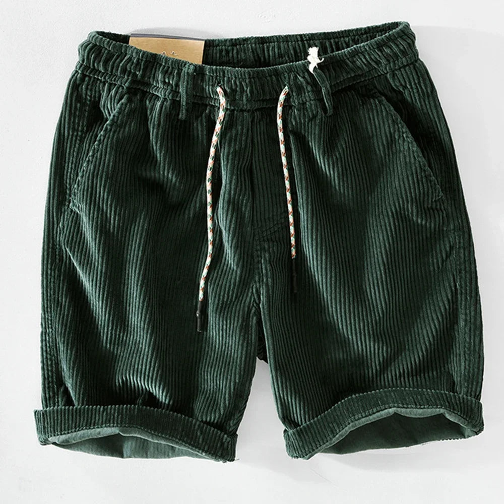 Cord | Corduroy Drawstring Relaxed Mens Short