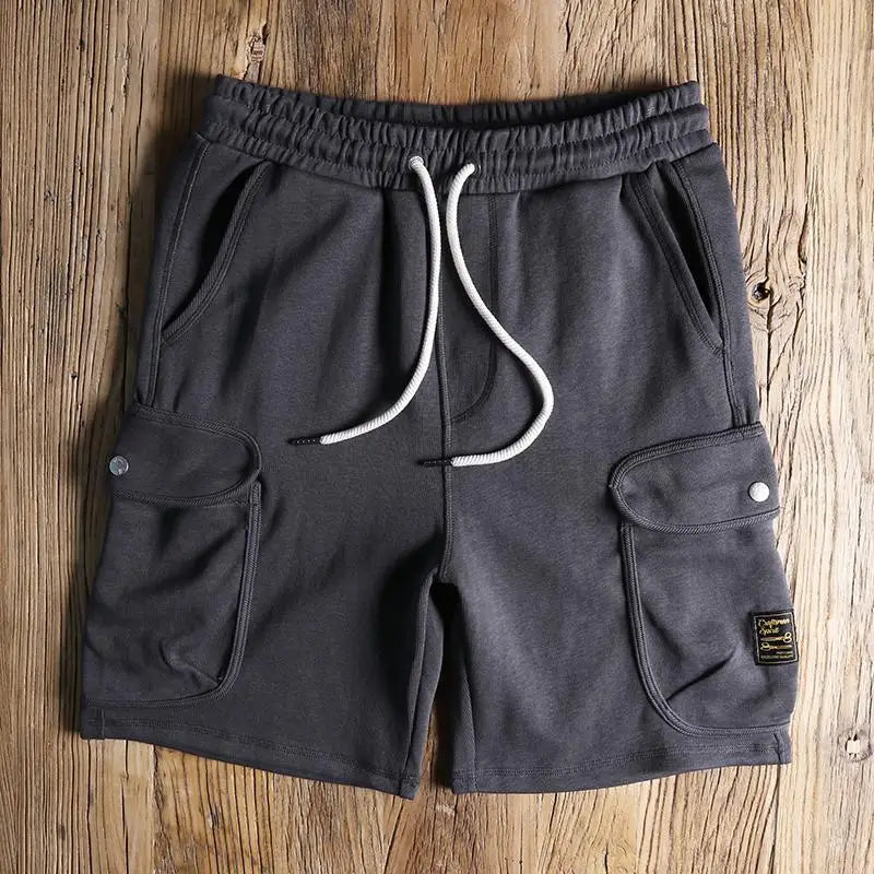 Preston | Men's Cargo Shorts – Snap-Button Knit Pocket Design