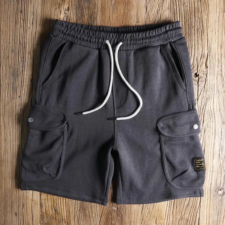 Preston | Men's Cargo Shorts – Snap-Button Knit Pocket Design