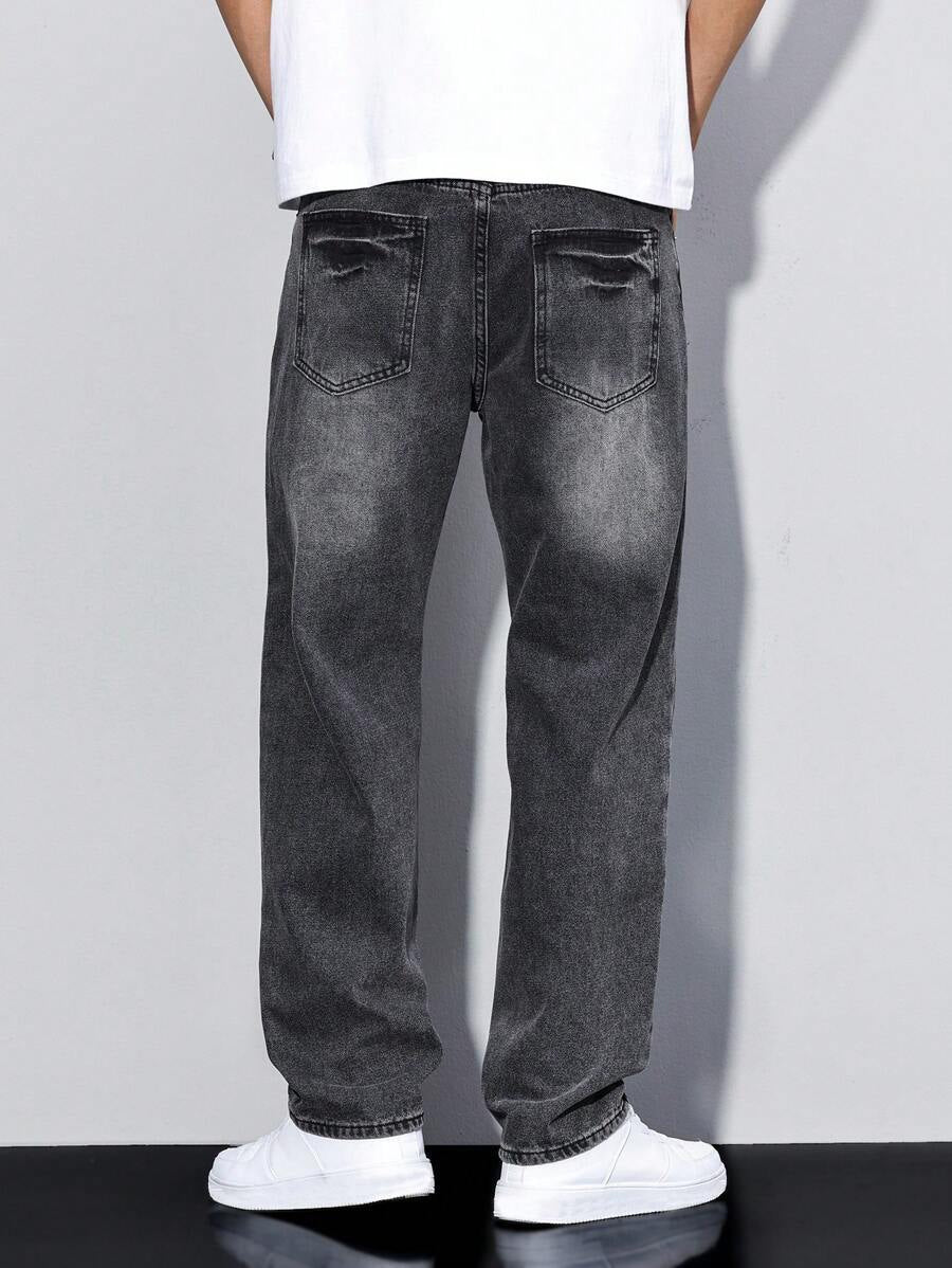 Axel | Men's Jeans Relaxed Fit Washed Straight Leg