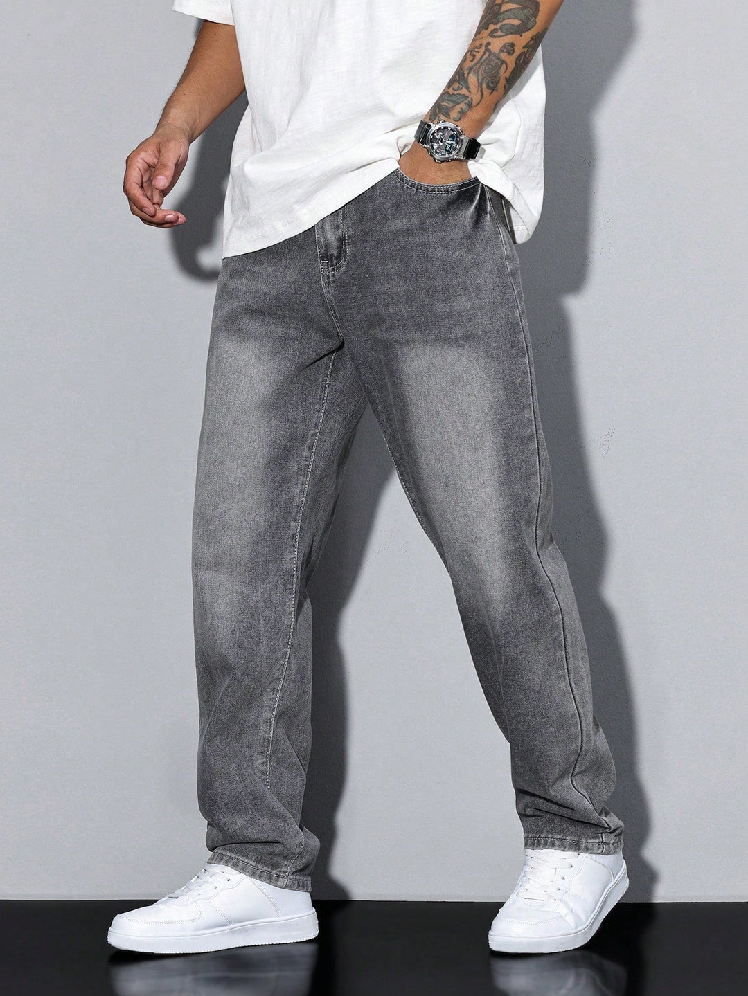 Axel | Men's Jeans Relaxed Fit Washed Straight Leg