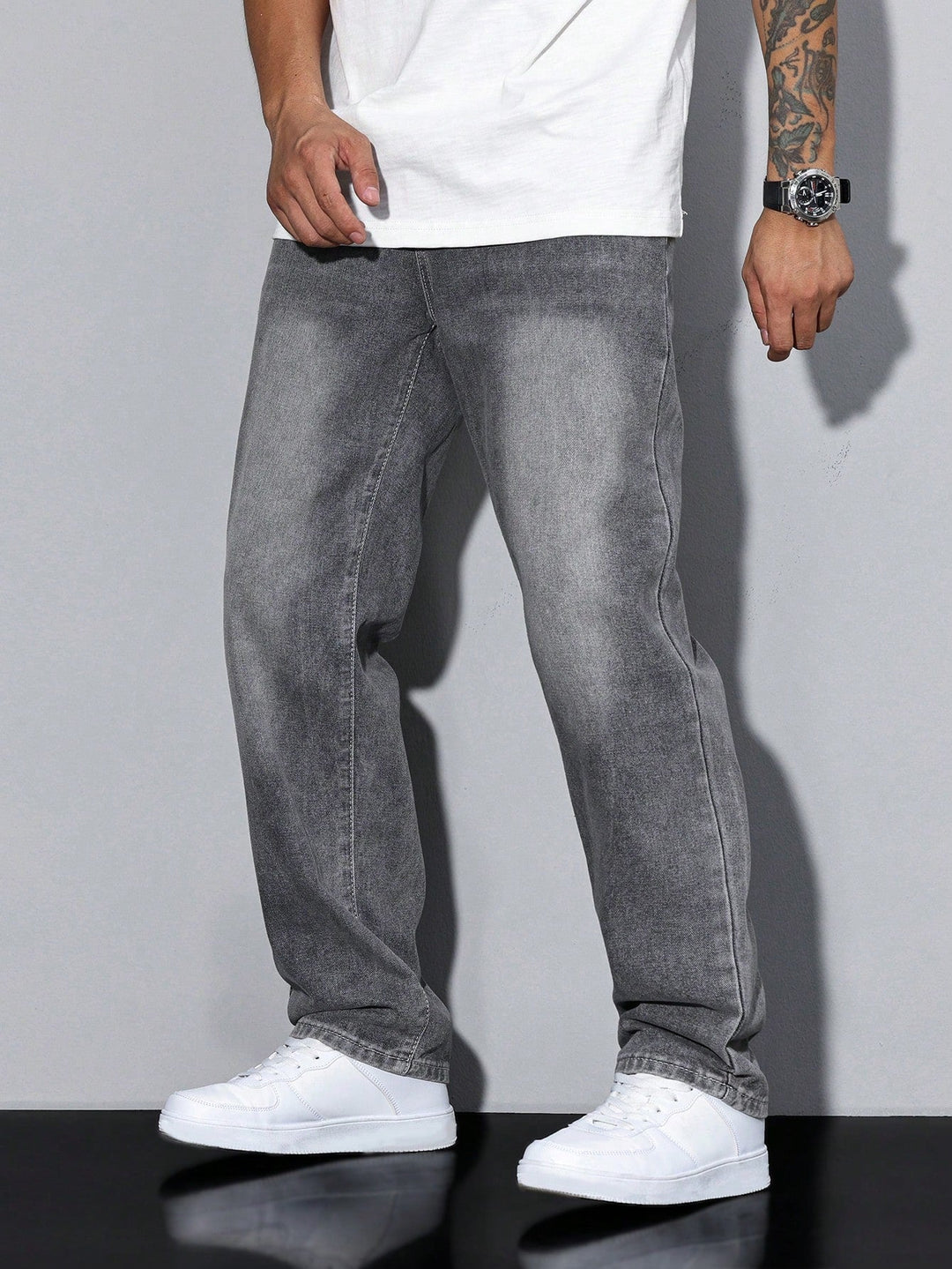 Axel | Men's Jeans Relaxed Fit Washed Straight Leg