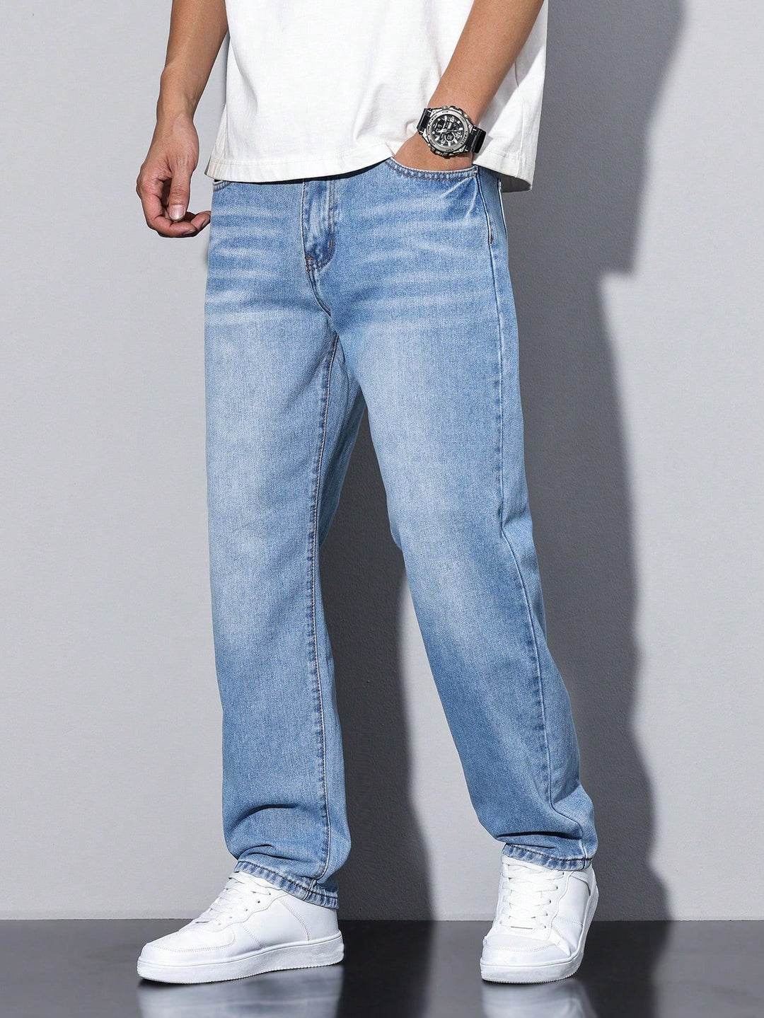 Axel | Men's Jeans Relaxed Fit Washed Straight Leg