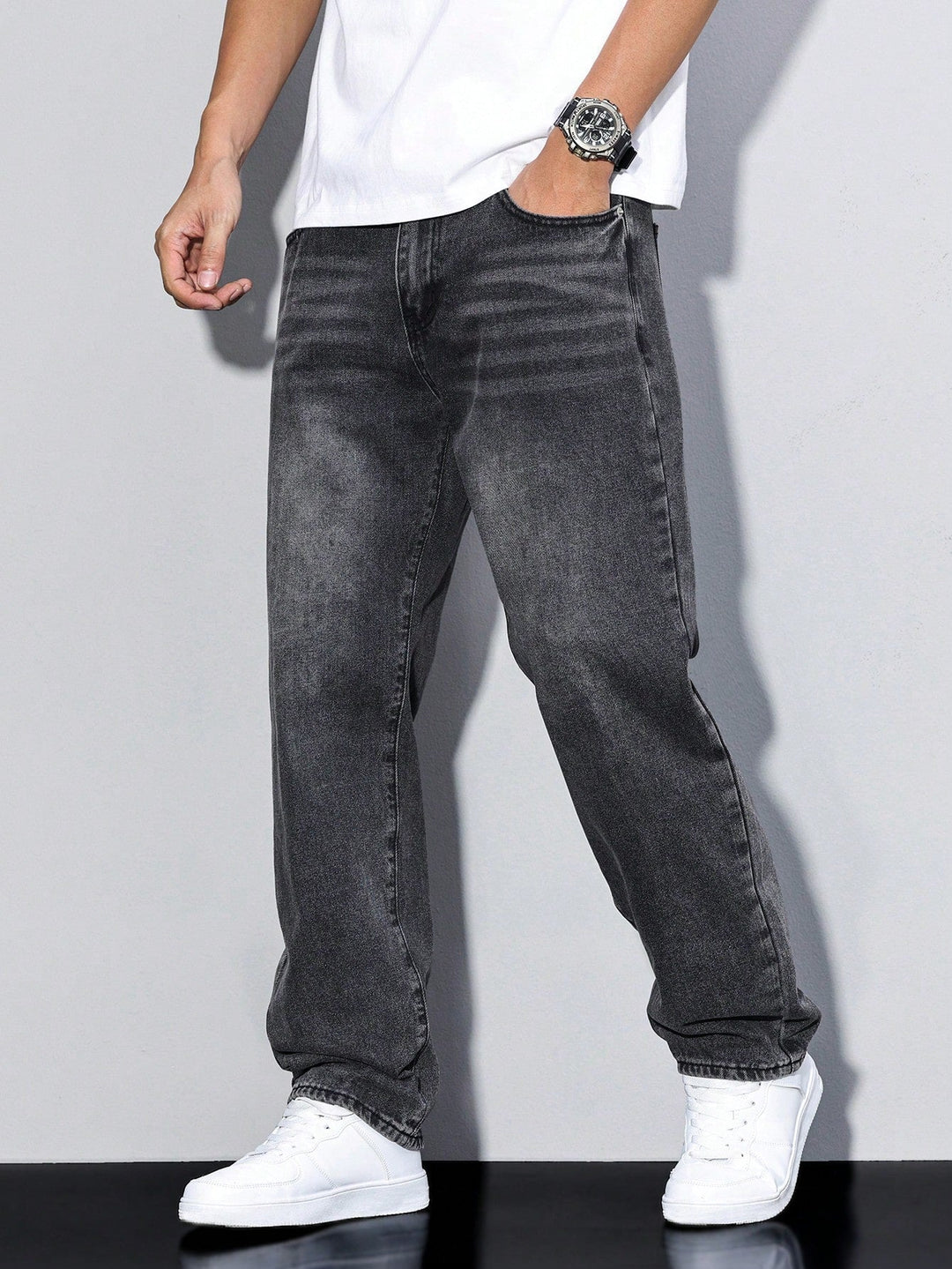 Axel | Men's Jeans Relaxed Fit Washed Straight Leg