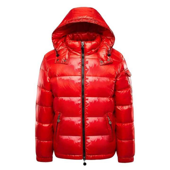 Zenith | Men's Glossy Hooded Puffer Jacket