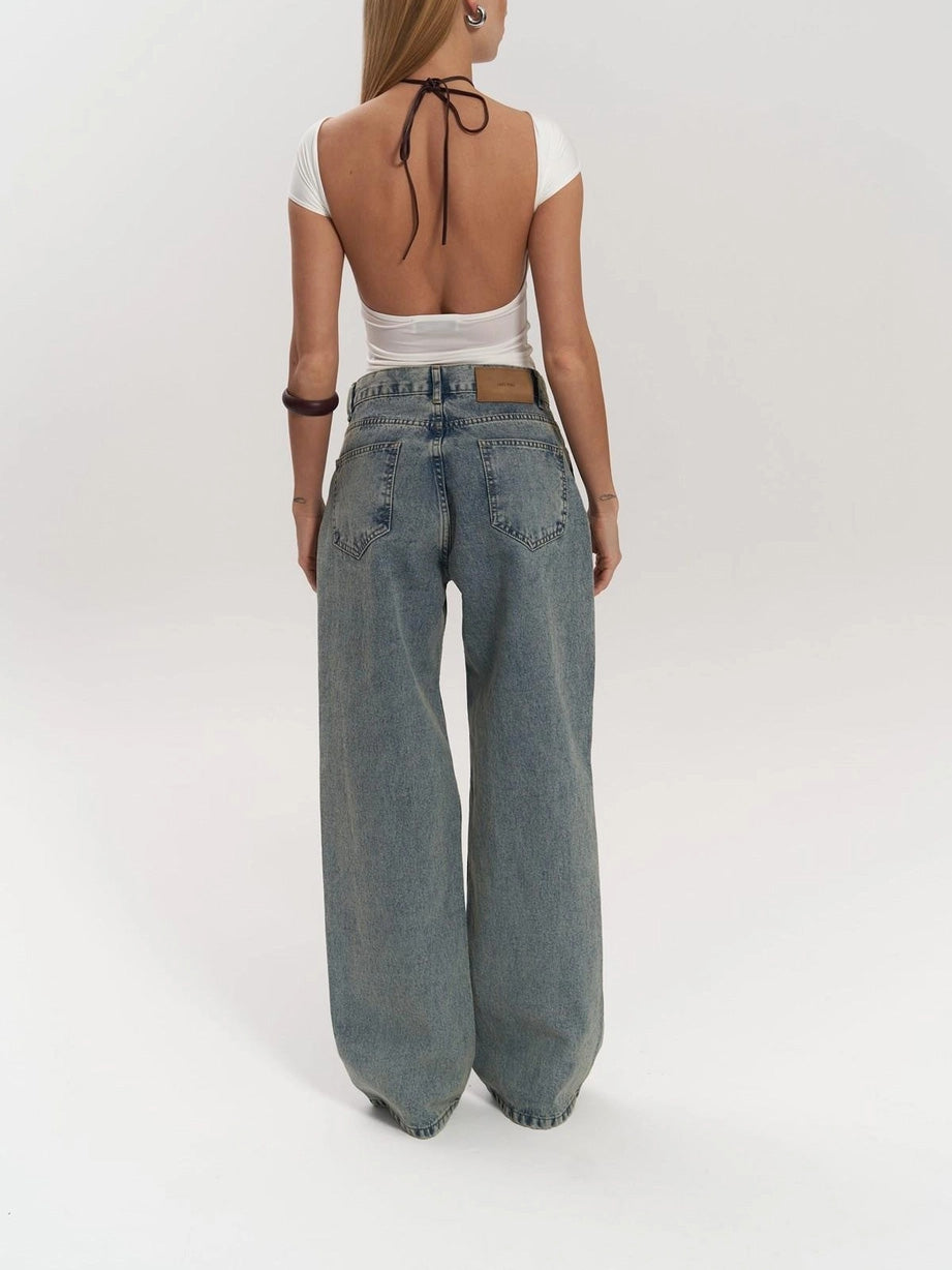 Roxy | Women's Jeans Low Rise Mesh Panel Distressed