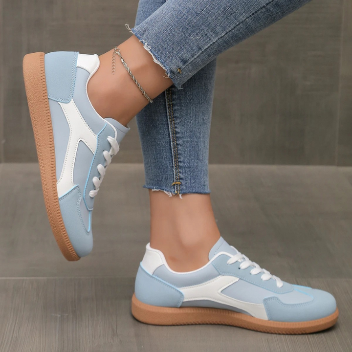 Penny | Colour Block Gum Sole Retro Women's Sneakers