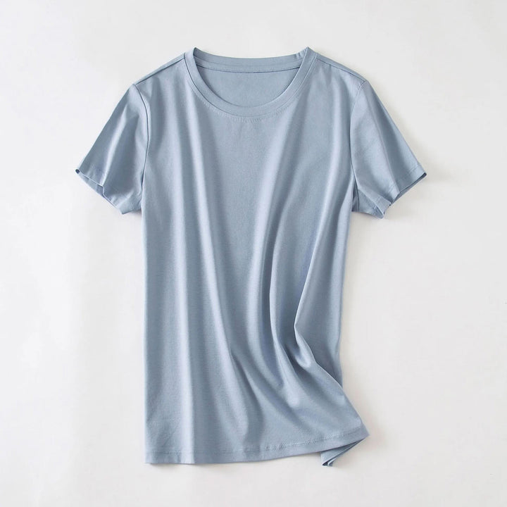 Valentina Rossi | Minimalist Essential T-Shirt with Crew Neck