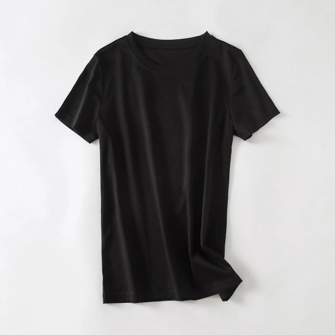 Valentina Rossi | Minimalist Essential T-Shirt with Crew Neck