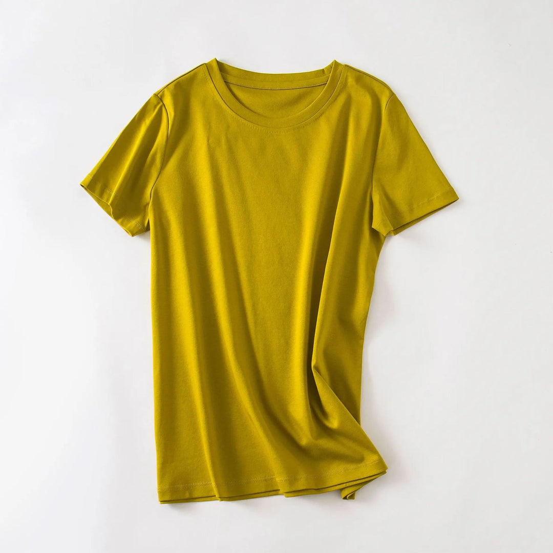 Valentina Rossi | Minimalist Essential T-Shirt with Crew Neck