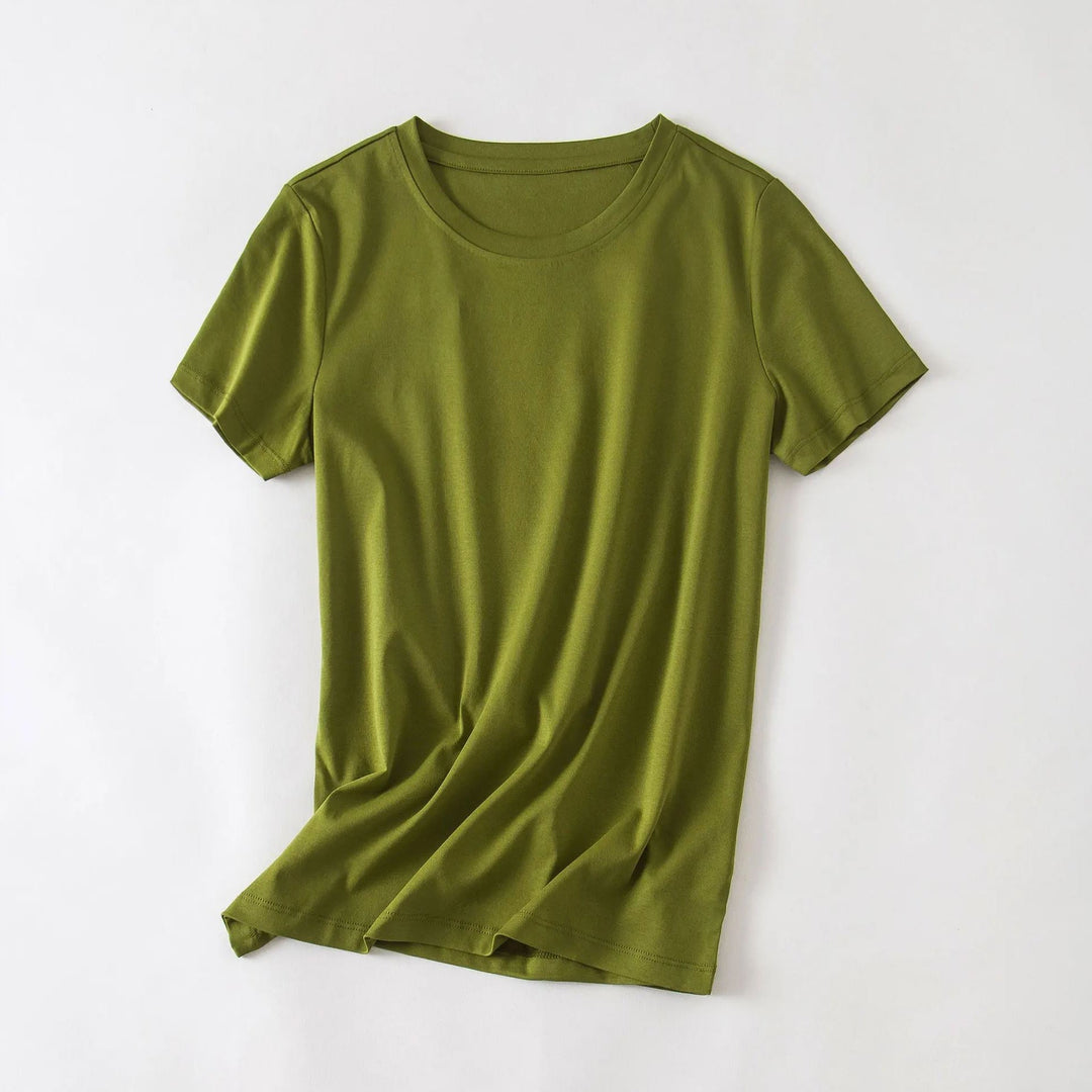 Valentina Rossi | Minimalist Essential T-Shirt with Crew Neck