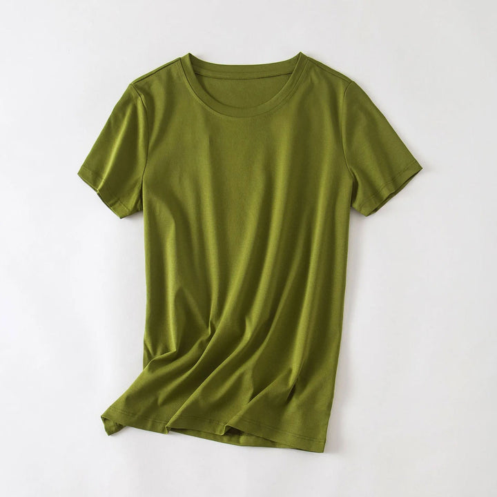 Valentina Rossi | Minimalist Essential T-Shirt with Crew Neck