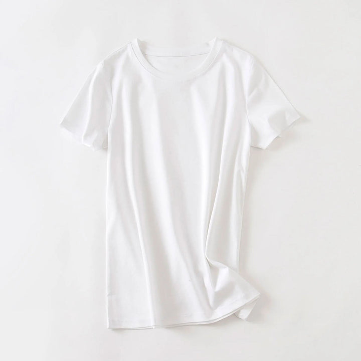 Valentina Rossi | Minimalist Essential T-Shirt with Crew Neck