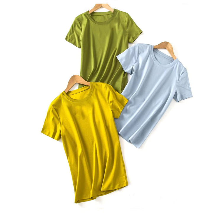 Valentina Rossi | Minimalist Essential T-Shirt with Crew Neck
