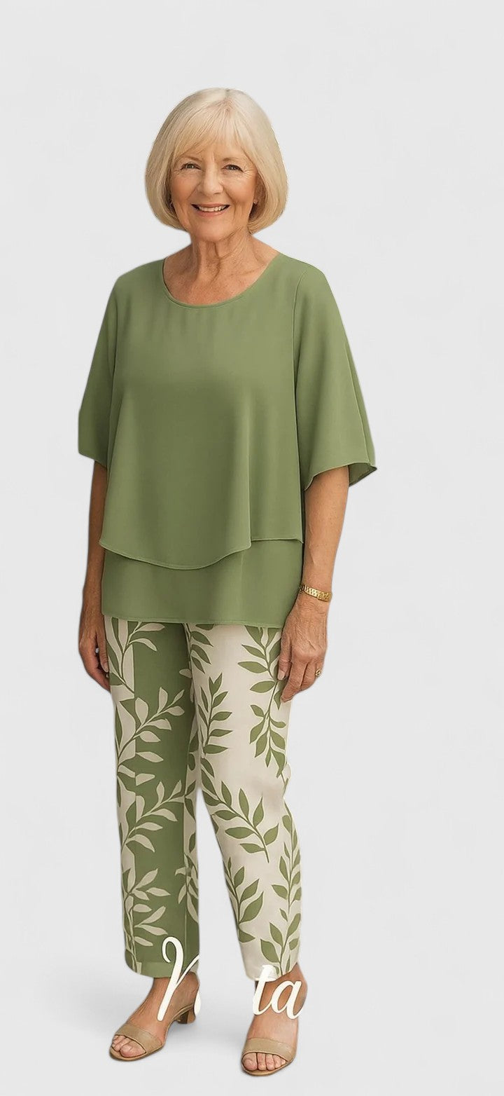Sorrel | Layered Top & Floral Print Trouser Sets for Women