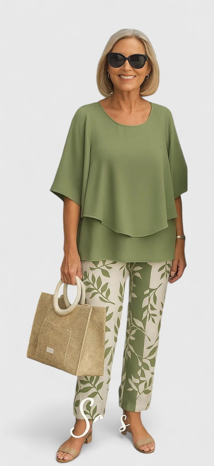 Sorrel | Layered Top & Floral Print Trouser Sets for Women