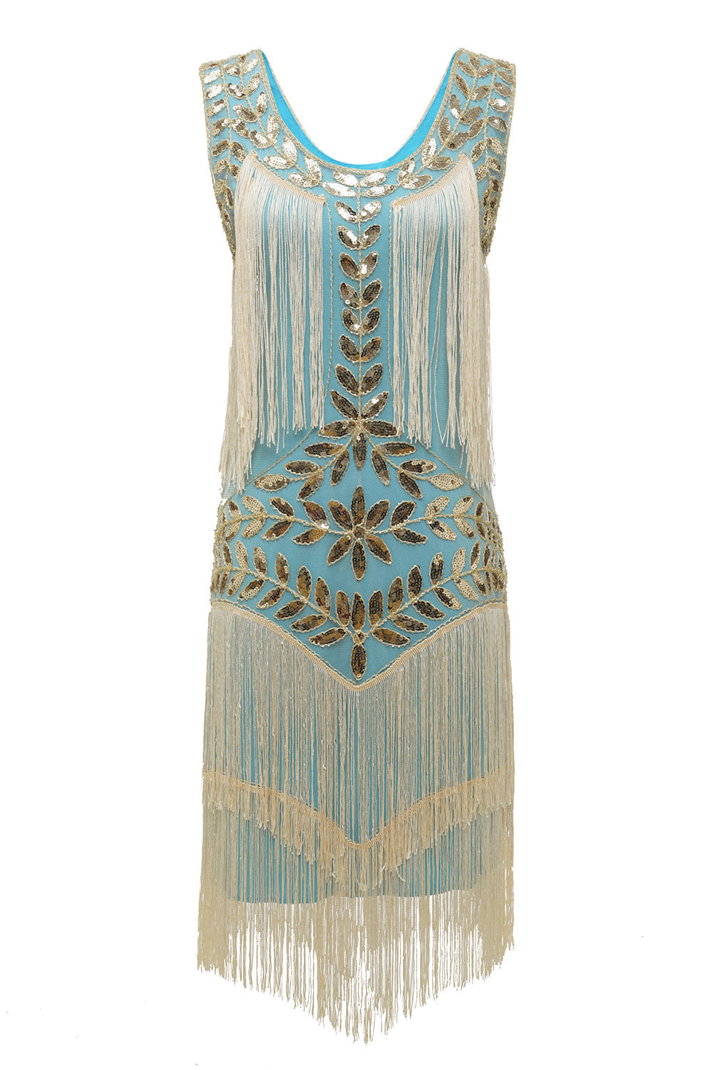 Gatsby | Sequin Embellished Tiered Fringe Wedding Guest Dress
