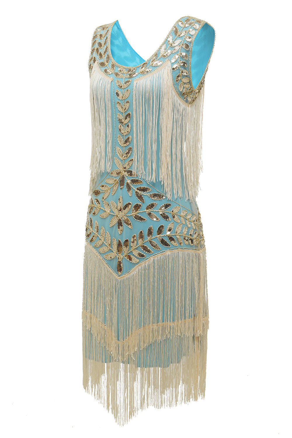 Gatsby | Sequin Embellished Tiered Fringe Wedding Guest Dress