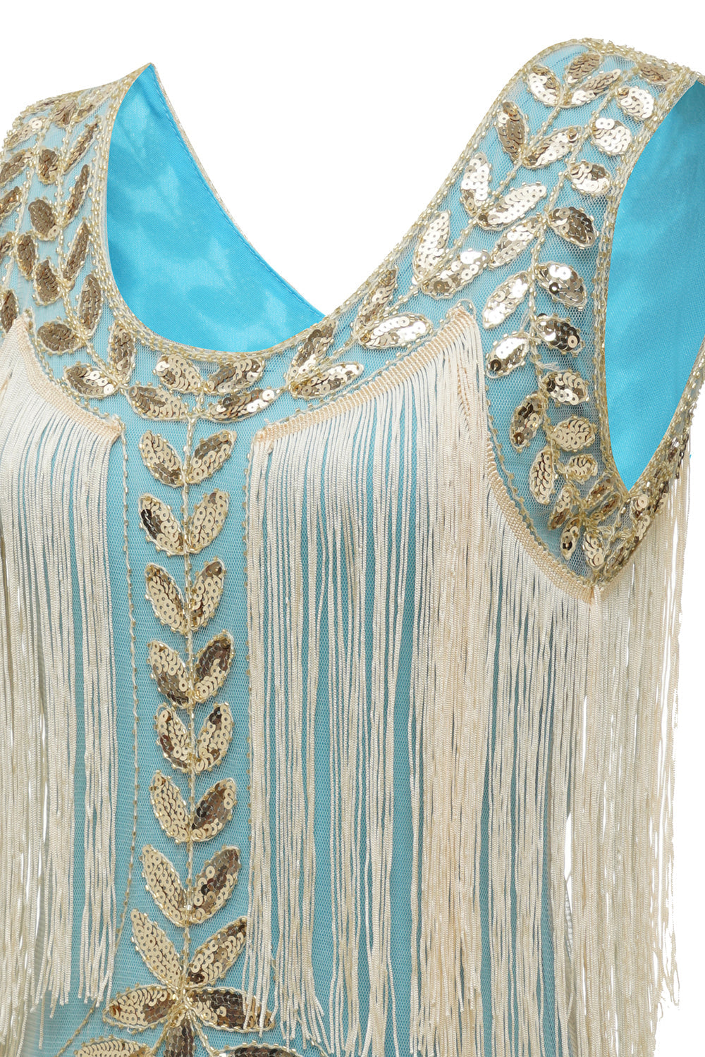 Gatsby | Sequin Embellished Tiered Fringe Wedding Guest Dress