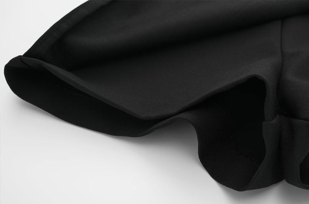 Electra | Asymmetric Wrap Front Mini Skort Skirt