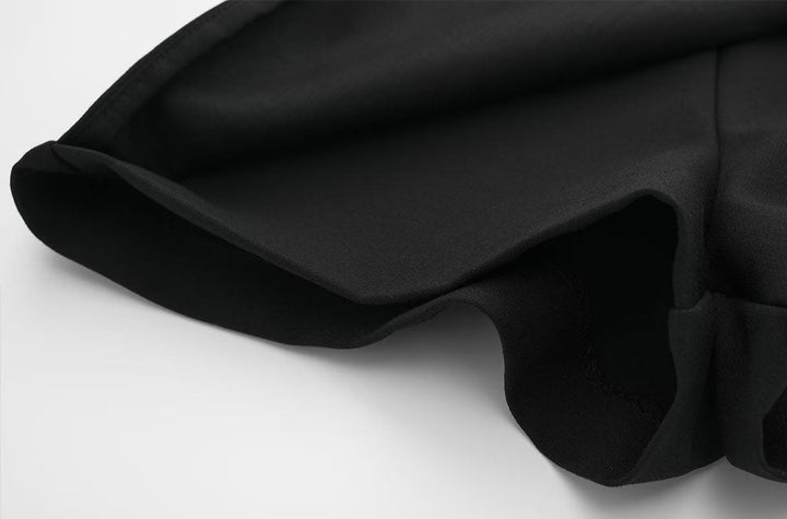 Electra | Asymmetric Wrap Front Mini Skort Skirt