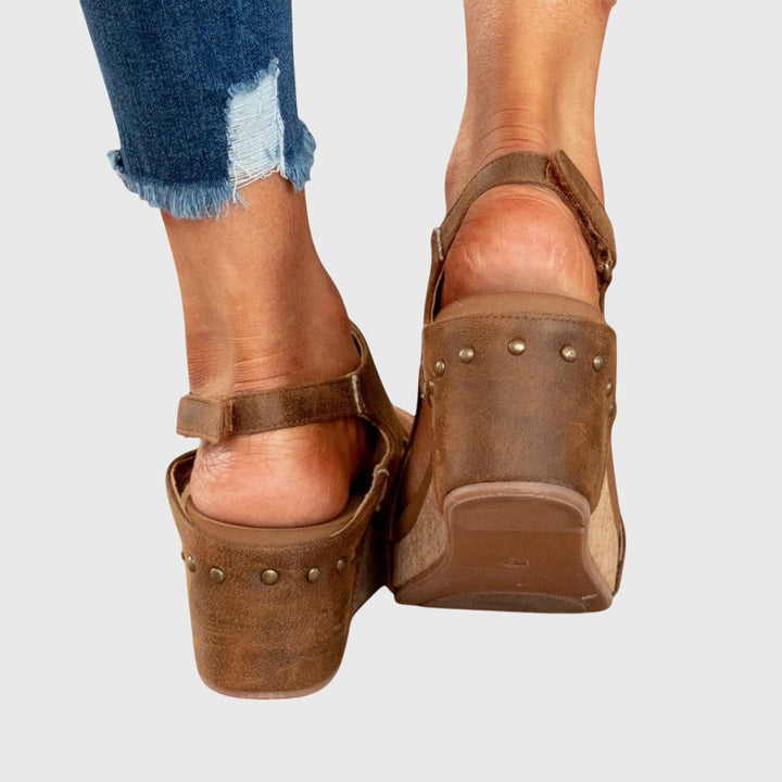 Sandbar | T-Bar Cork Platform Wedges