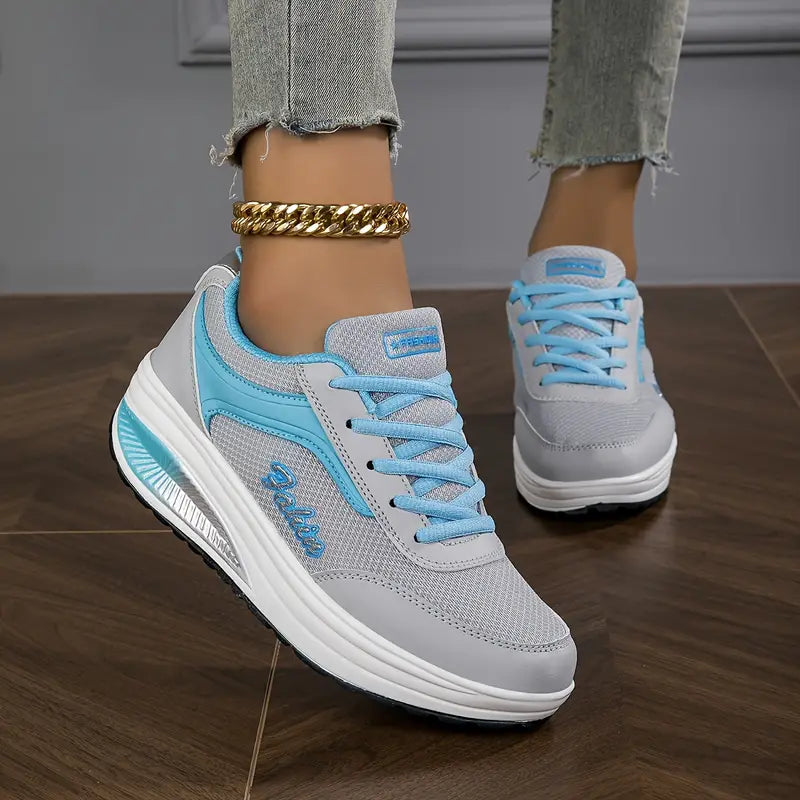 Darling | Script Embroidered Contrast Panel Women's Sneakers