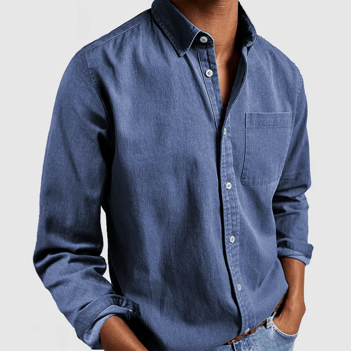 Alex | Button-Down Chest Pocket Mens Smart Casual Shirt
