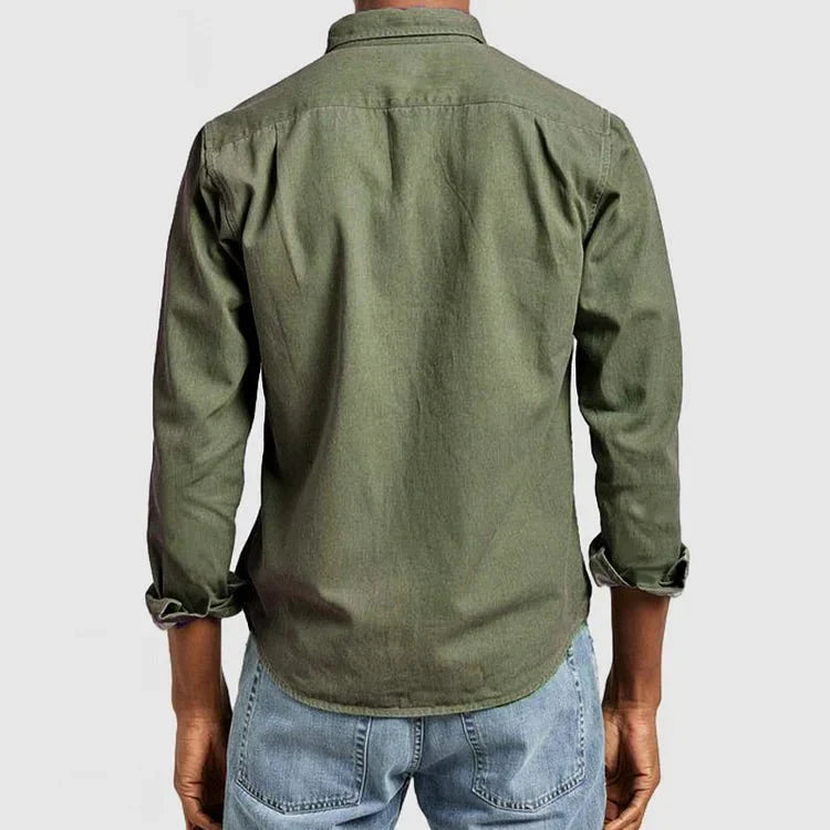 Alex | Button-Down Chest Pocket Mens Smart Casual Shirt
