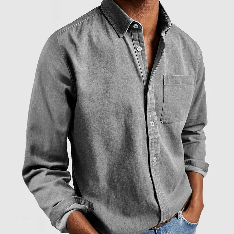 Alex | Button-Down Chest Pocket Mens Smart Casual Shirt