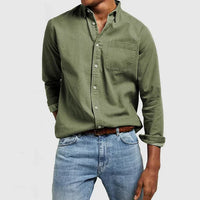 Alex | Button-Down Chest Pocket Mens Smart Casual Shirt