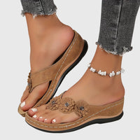 Delaney | Women's Orthopedic Thong Sandals – Ergonomic Arch Support Design