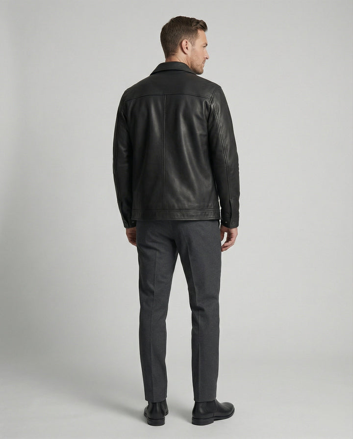 Beckett | Snap-Button Western Shirt Men's Leather Jackets