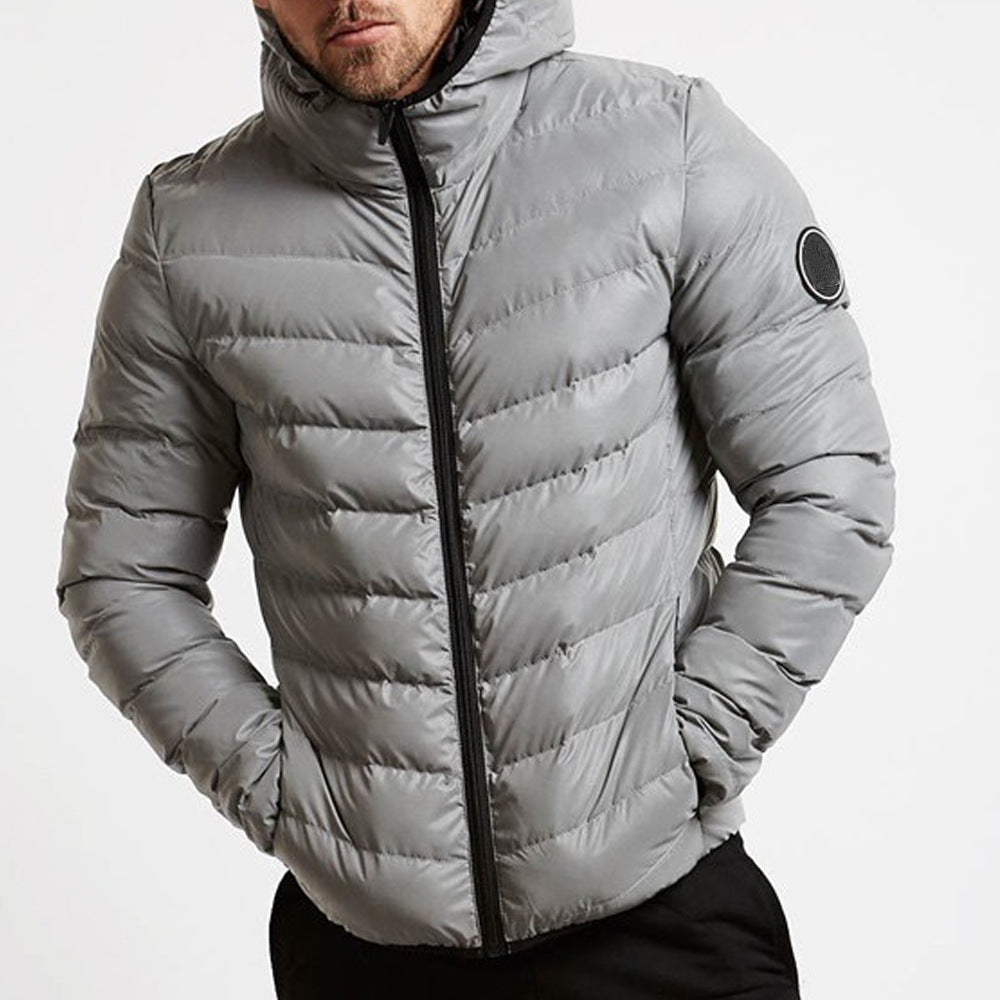 Archer | Men's Chevron Quilted Hooded Puffer Jacket