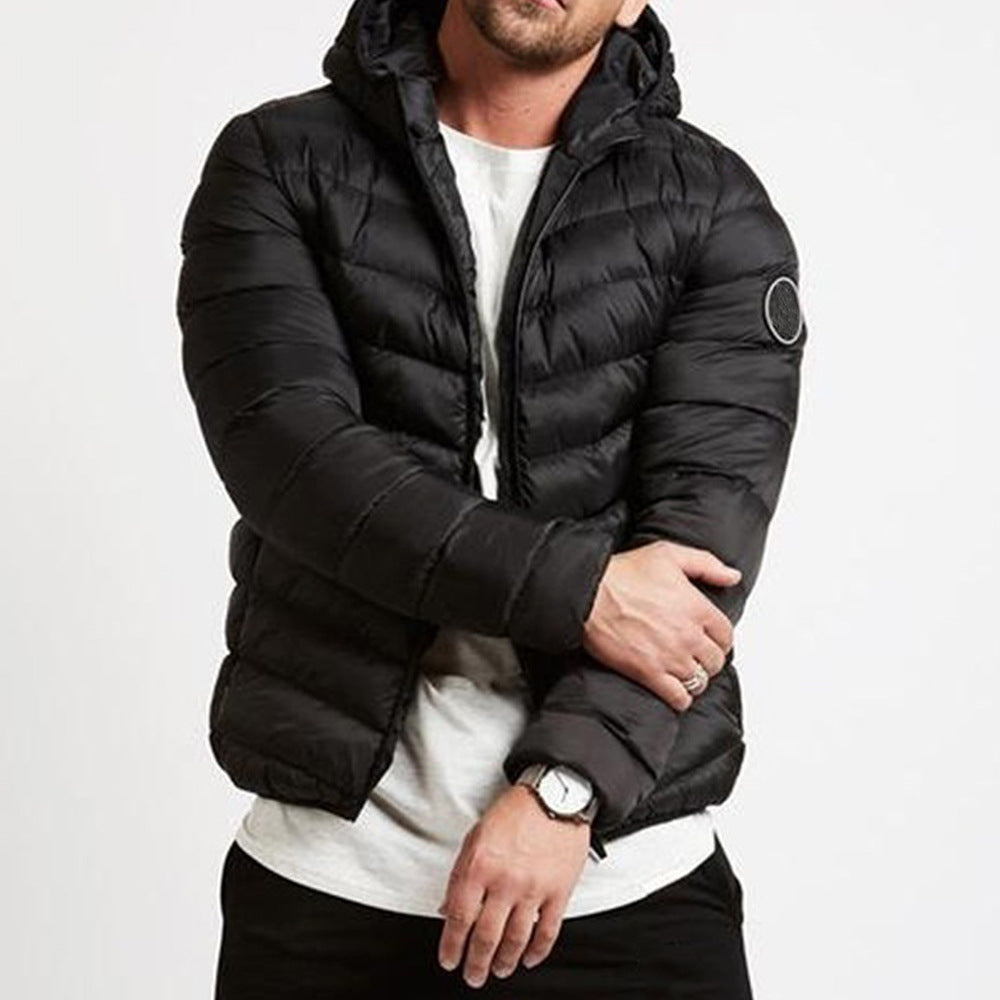 Archer | Men's Chevron Quilted Hooded Puffer Jacket