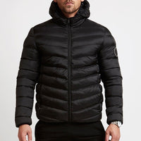 Archer | Men's Chevron Quilted Hooded Puffer Jacket