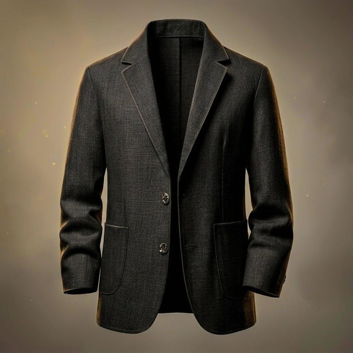Rafton | Linen Blazer with Notch Lapel and Patch Pockets